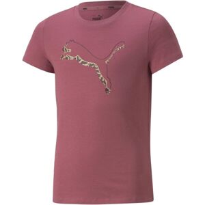 Puma ALPHA TEE G Dívčí triko, růžová, veľkosť 128