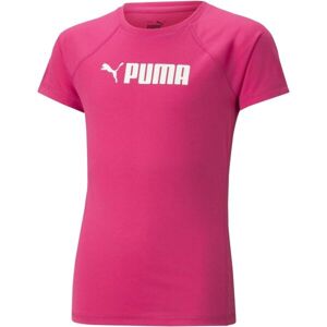 Puma PUMA FIT TEE G Dívčí triko, růžová, velikost 128
