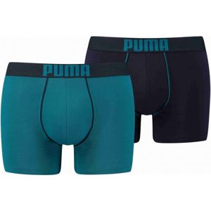 Puma REBEL PLACED PRINT BOXER 2P zelená S - Pánské boxerky
