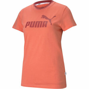 Puma AMPLIFIED GRAPHIC TEE Dámské triko, Růžová,Bílá, velikost XL