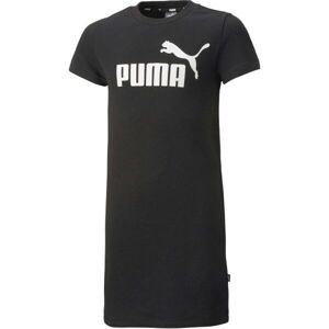 Puma ESSENTIALS + LOGO DRESS TR G Dívčí šaty, černá, veľkosť 116