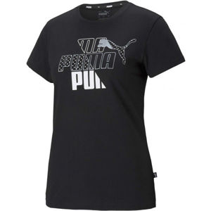 Puma GRAPHIC TEE Dámské triko, Černá,Bílá, velikost