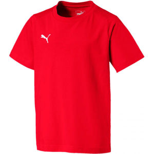 Puma LIGA CASUALS TEE JR Chlapecké triko, červená, veľkosť 140