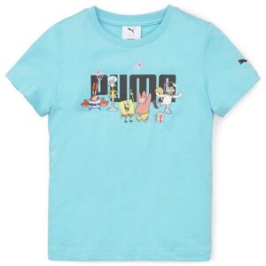 Puma SPONGEBOB LOGO TEE Dětské triko, světle modrá, velikost 140