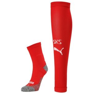 Puma TEAM SKS STACKED SOCKS PROMO Pánské štulpny, červená, velikost 35-38