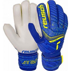 Reusch ATTRAKT SOLID Fotbalové rukavice, Modrá,Žlutá,Bílá, velikost