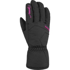 Reusch MARISA Dámská lyžařská rukavice, Černá,Růžová, velikost 6