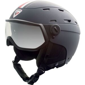 Rossignol ALLSPEED VISOR IMPACTS PHOTO STRATO Lyžařská helma se štítem, černá, veľkosť XL