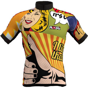 Rosti POP ART Pánský cyklistický dres, žlutá, velikost XXL