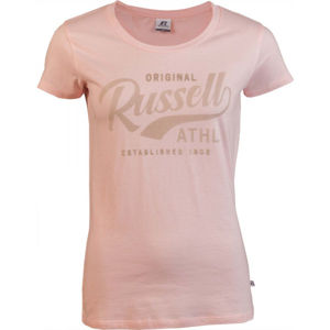 Russell Athletic ORIGINAL S/S CREWNECK TEE SHIRT Dámské tričko, Růžová, velikost XS