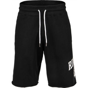 Russell Athletic ATH COLLEGIATE RAW SHORT Pánské šortky, Černá,Bílá, velikost M