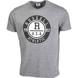 Russell Athletic COLLEGIATE-S/S CREWNECK TEE SHIRT šedá XXL - Pánské tričko