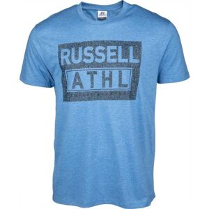 Russell Athletic FRAMED Pánské tričko, Modrá,Tmavě šedá, velikost XL
