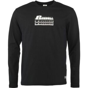 Russell Athletic LONG SLEEVE TEE SHIRT M Pánské tričko, černá, velikost 3XL