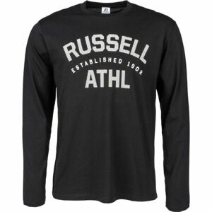 Russell Athletic L/S CREWNECK TEE SHIRT Pánské tričko, Černá,Bílá, velikost XL