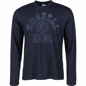 Russell Athletic L/S CREWNECK TEE SHIRT Pánské tričko, Tmavě modrá, velikost L