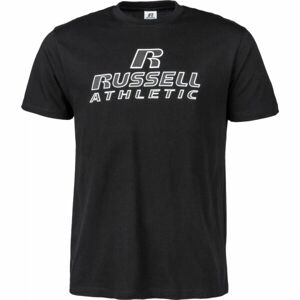 Russell Athletic CREWNECK TEE SHIRT Pánské tričko, Černá,Bílá, velikost M