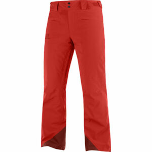 Salomon BRILLIANT PANT M Pánské lyžařské kalhoty, červená, velikost