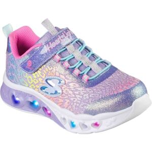 Skechers FLUTTER HEART LIGHTS-LOVES Dětská volnočasová obuv, fialová, velikost 35
