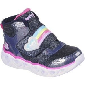 Skechers HEART LIGHTS - BRILLIANT RAINBOW Dívčí zimní boty, tmavě modrá, velikost 30