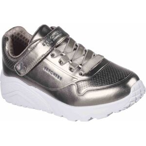 Skechers UNO LITE Dívčí volnočasová obuv, stříbrná, velikost 32