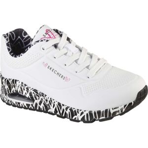 Skechers UNO - LOVING LOVE Dámská volnočasová obuv, bílá, veľkosť 38