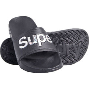 Superdry HOLO INFIL POOL SLIDE černá 36/37 - Dámské pantofle