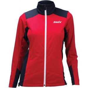Swix POWDERX červená M - Teplá dámská bunda na běžecké lyžování