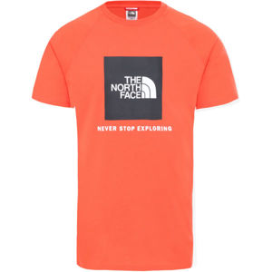 The North Face RAG RED BOX TE Oranžová L - Raglánové pánské triko