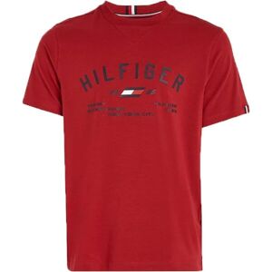 Tommy Hilfiger GRAPHIC S/S TEE Pánské tričko, červená, veľkosť L