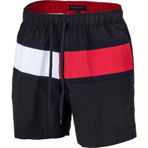 Tommy Hilfiger MEDIUM DRAWSTRING Pánské koupací šortky, Černá,Červená,Bílá, velikost M