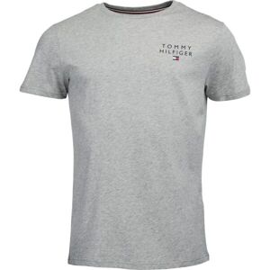 Tommy Hilfiger TH ORIGINAL-CN SS TEE LOGO Pánské tričko, šedá, velikost M