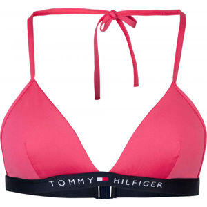 Tommy Hilfiger TRIANGLE FIXED Dámský vrchní díl plavek, růžová, velikost L