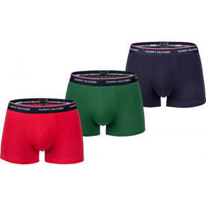 Tommy Hilfiger TRUNK 3 PACK PREMIUM ESSENTIALS Pánské boxerky, červená, velikost XL