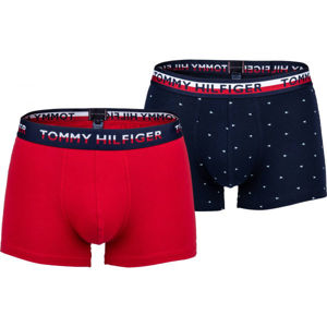 Tommy Hilfiger 2P TRUNK PRINT červená XL - Pánské boxerky