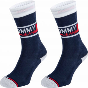 Tommy Hilfiger UNISEX TOMMY JEANS SOCK 2P  35 - 38 - Unisexové ponožky