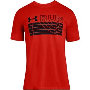 Under Armour RUN TRACK GRAPHIC červená M - Pánské běžecké triko