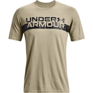 Under Armour CAMO CHEST STRIPE Pánské triko, černá, veľkosť XXL