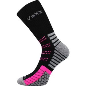 Voxx LAURA 19 Outdoorové ponožky, Černá,Šedá,Reflexní neon, velikost