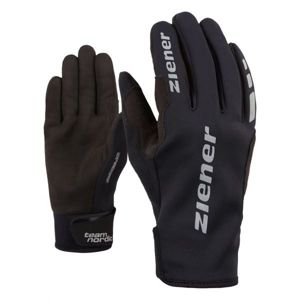 Ziener URS GWS BLACK Běžecké rukavice, černá, veľkosť 6
